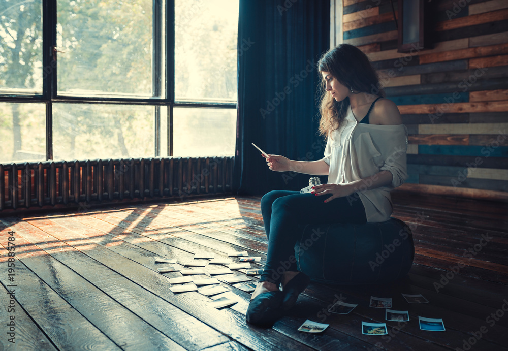 Young girl in the loft