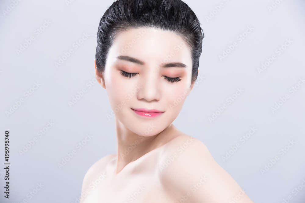 woman beauty skin care concept