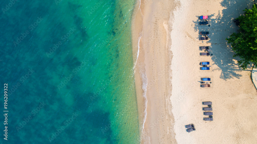 Sea Aerial view, Top view,amazing nature background.The color of the water and beautifully bright.Az