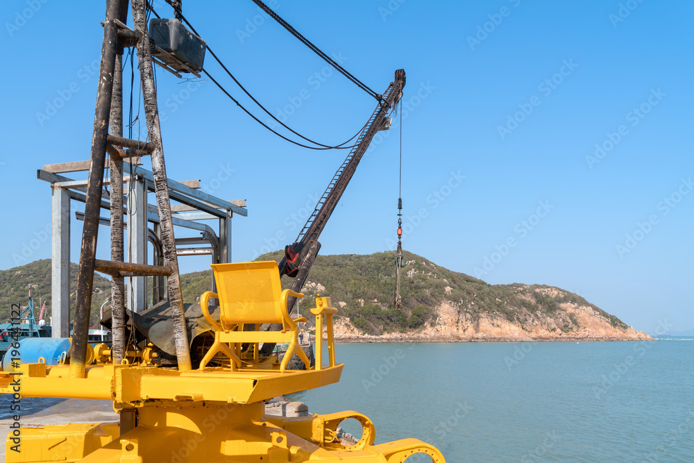 Crane on the dock