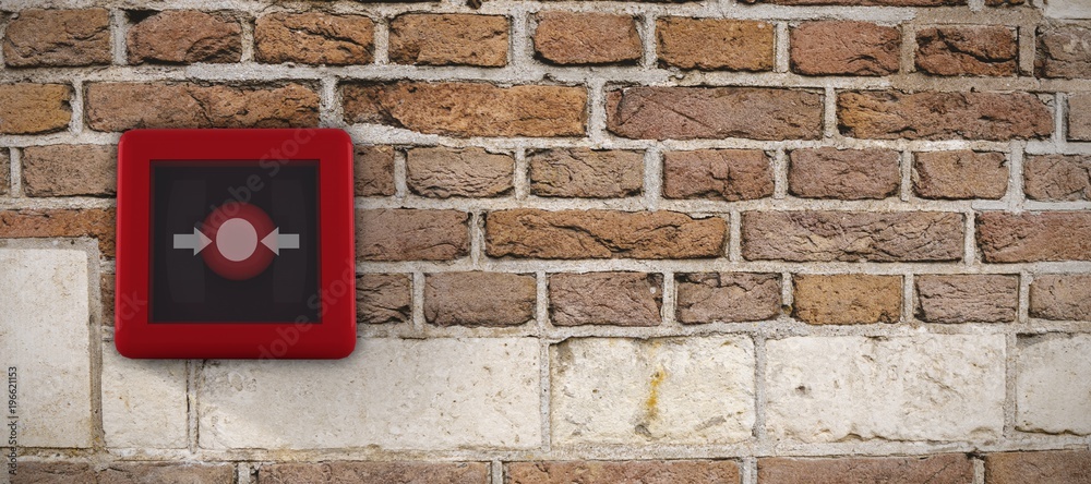 Composite image of fire alarm switch