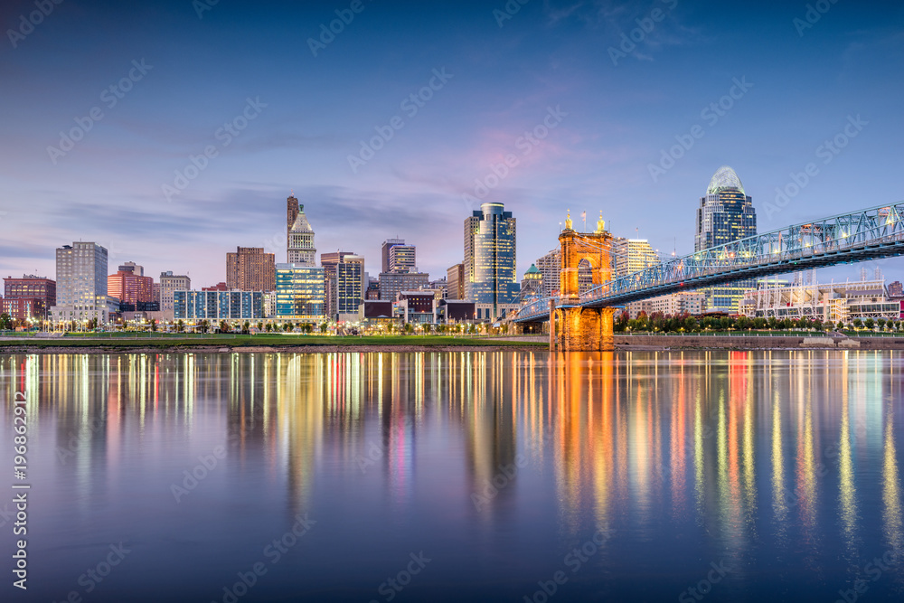 Cincinnati, Ohio, USA Skyline