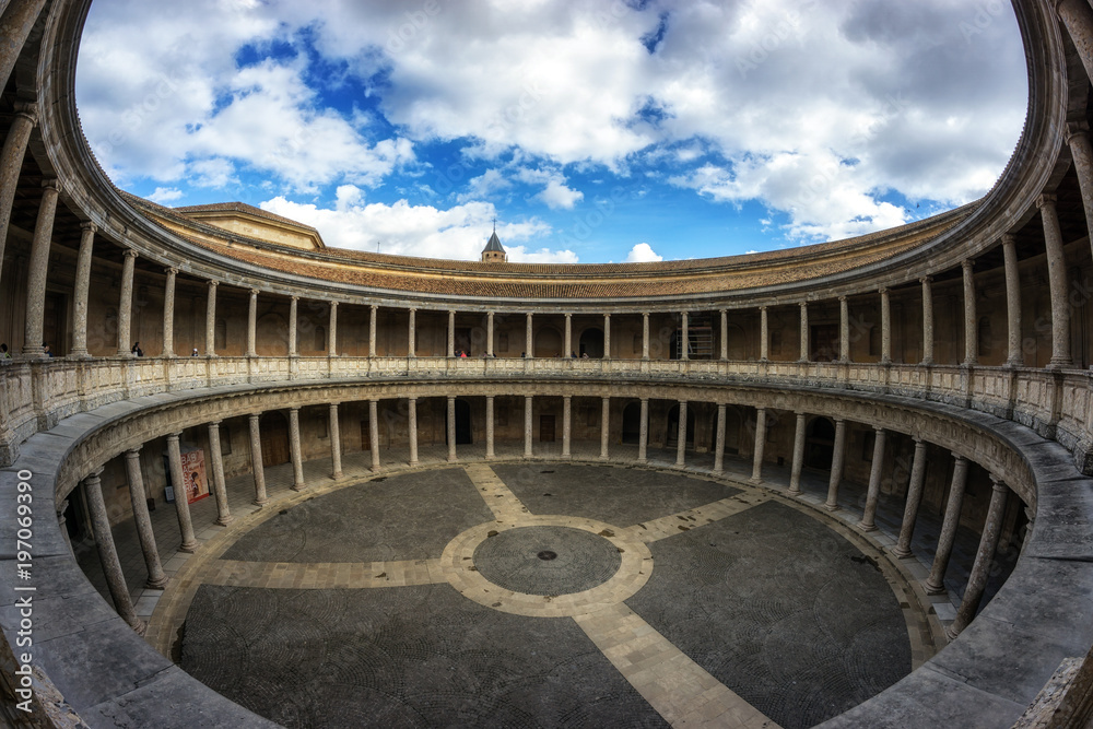 Courtyard of the palace of Charles V