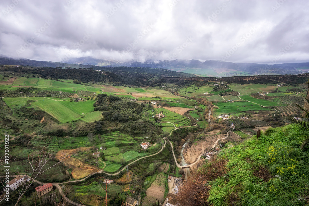 Spanish countrysides nearby Ronda