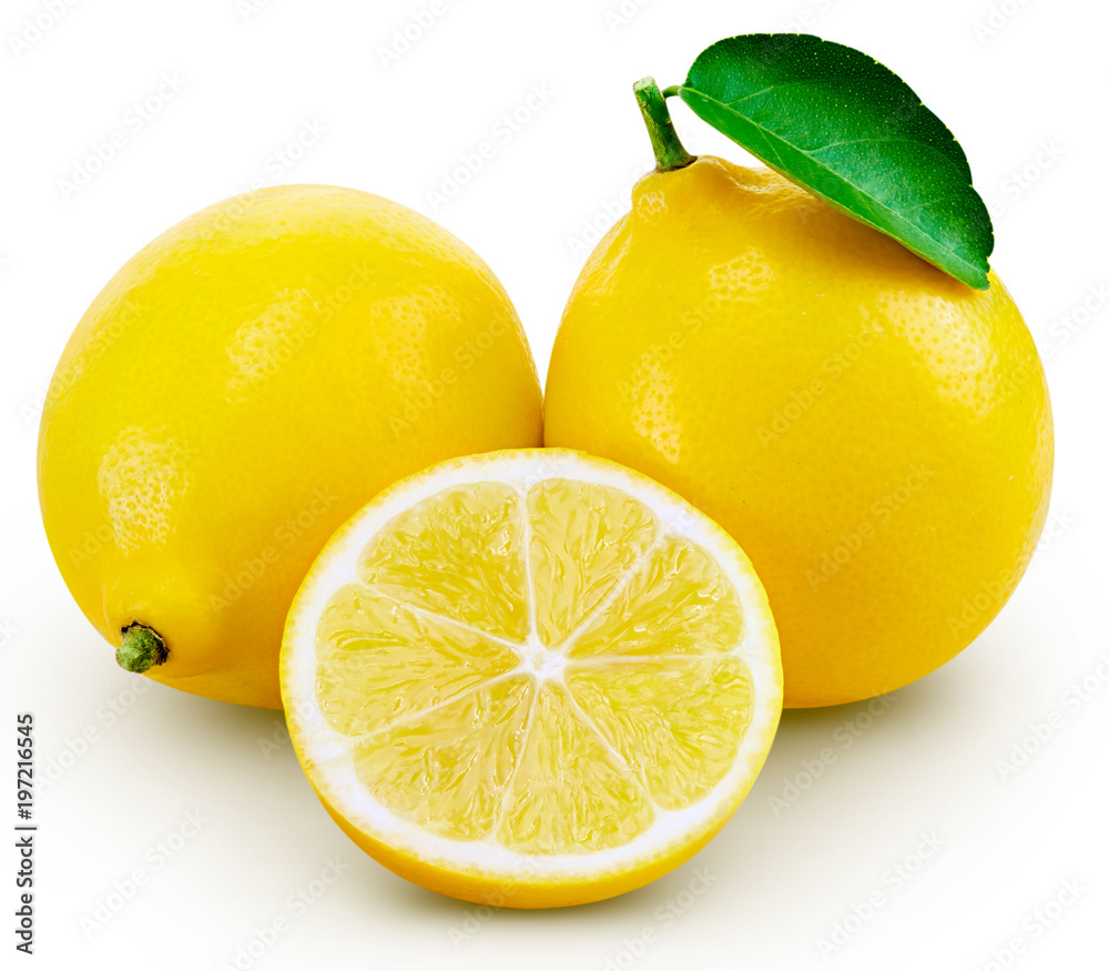 lemon fruit leaf