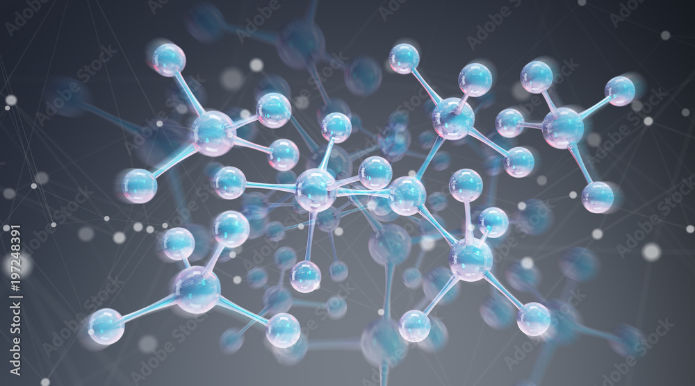 现代数字分子结构三维绘制