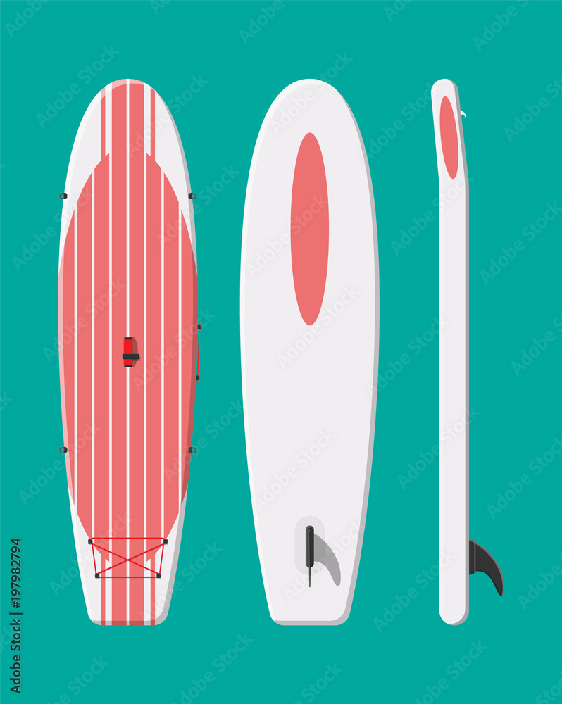 Modern surfboard. Surfing board