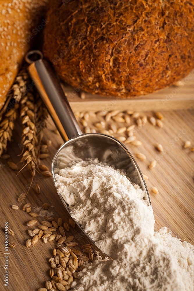 Flour and Wheat Seeds