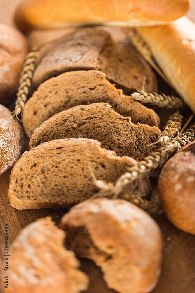 Assorted products breads