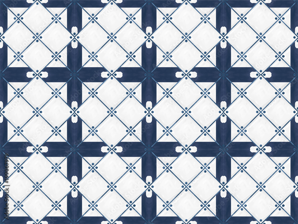 Illustration of a tiled pattern