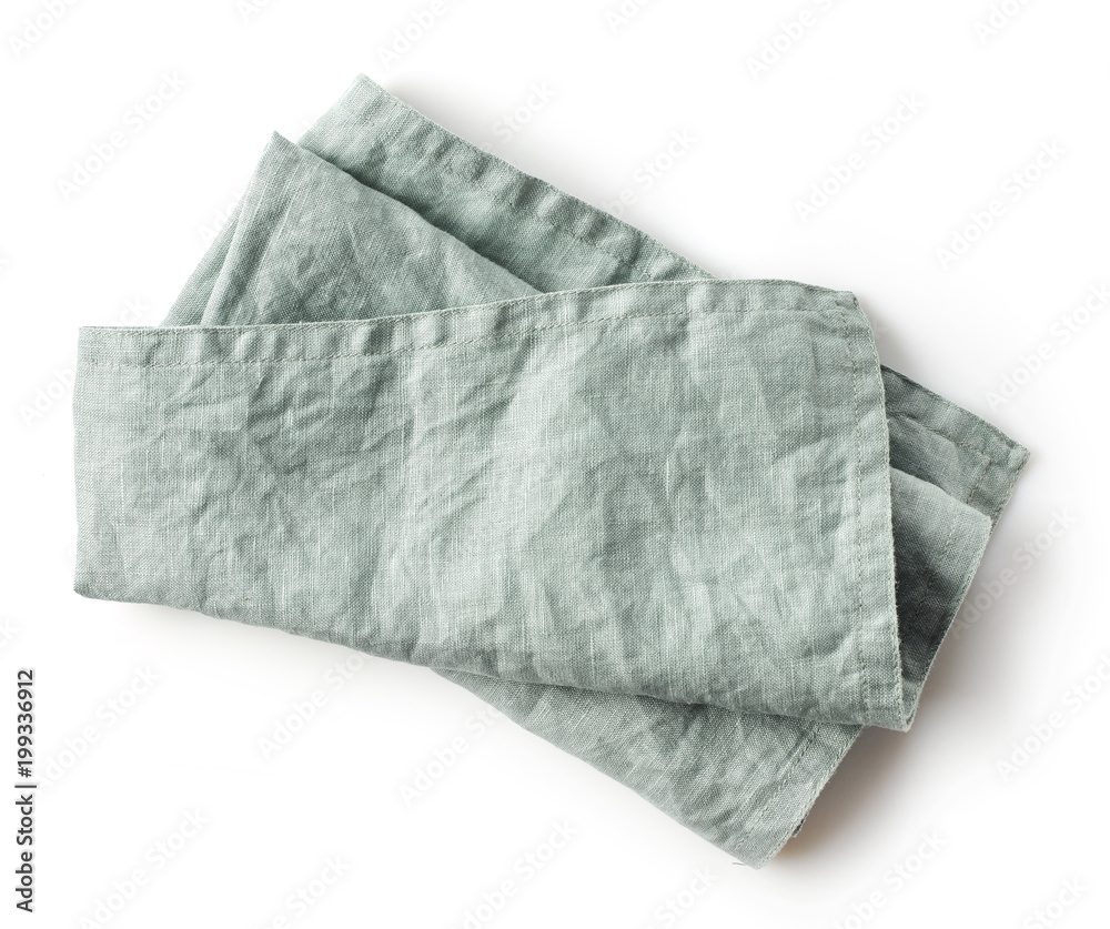 folded linen napkin