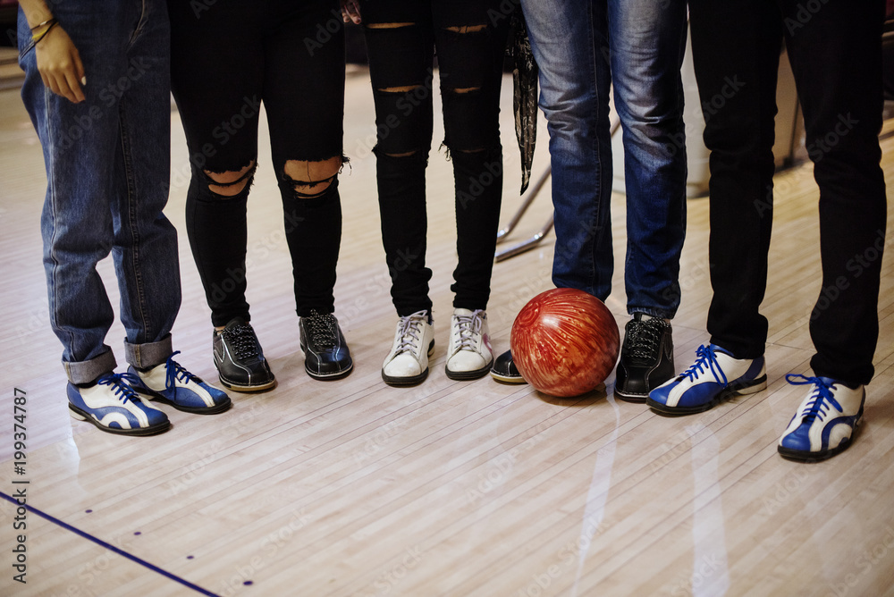 Time with friends at a bowling alley