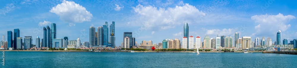 Skyline of urban architectural landscape in Qingdao