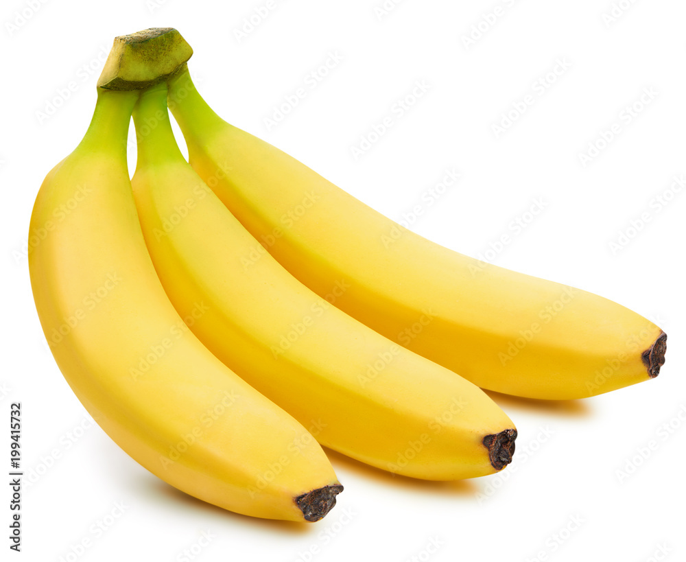 Bunch of bananas isolated