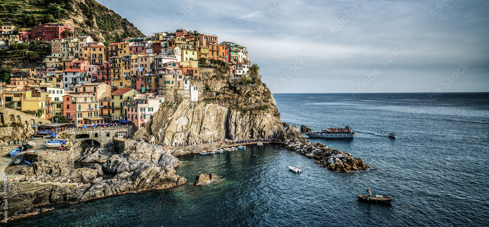 Manarola, Cinque Terre Coast of Italy.