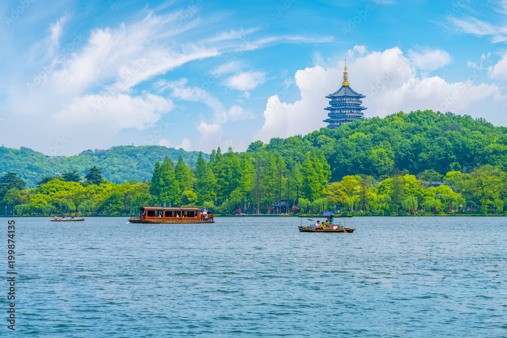 杭州西湖宝塔风景区