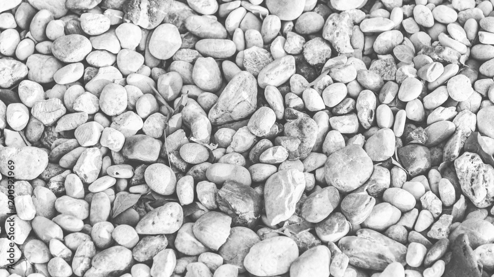 Stones and pebbles negative color