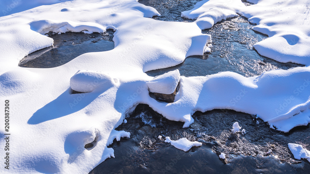 changbai mountain cover snow