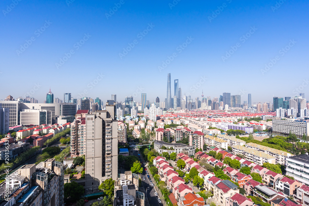 城市天际线全景