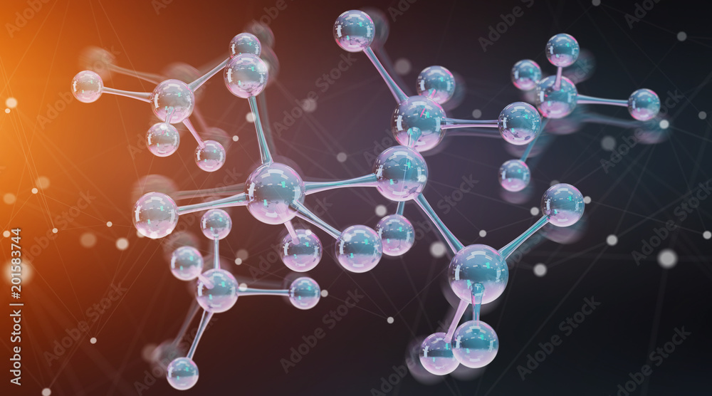 现代数字分子结构三维绘制