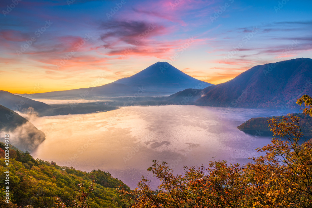 富士山，日本秋季