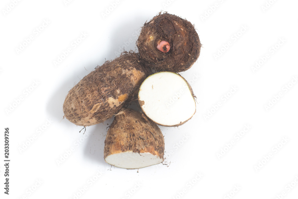 Yam, Inhame, Cara. Colocasia esculenta