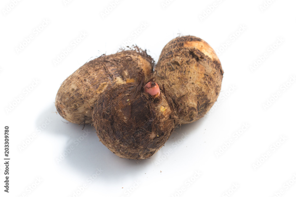 Yam, Inhame, Cara. Colocasia esculenta