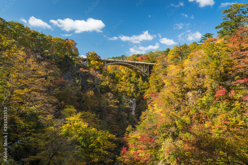 Naruko峡谷，东北地区风景最美的峡谷之一，位于宫城县西北部