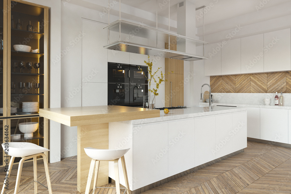 Modern kitchen interior
