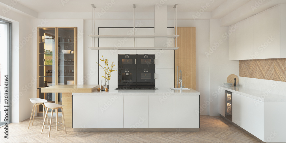 Modern kitchen interior
