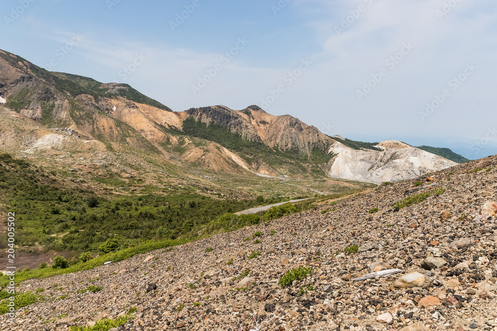 Azuma-Kofuji peak 1707 meters ,Mount Azuma is a roughly 2000 meter tall, volcanic mountain range nor