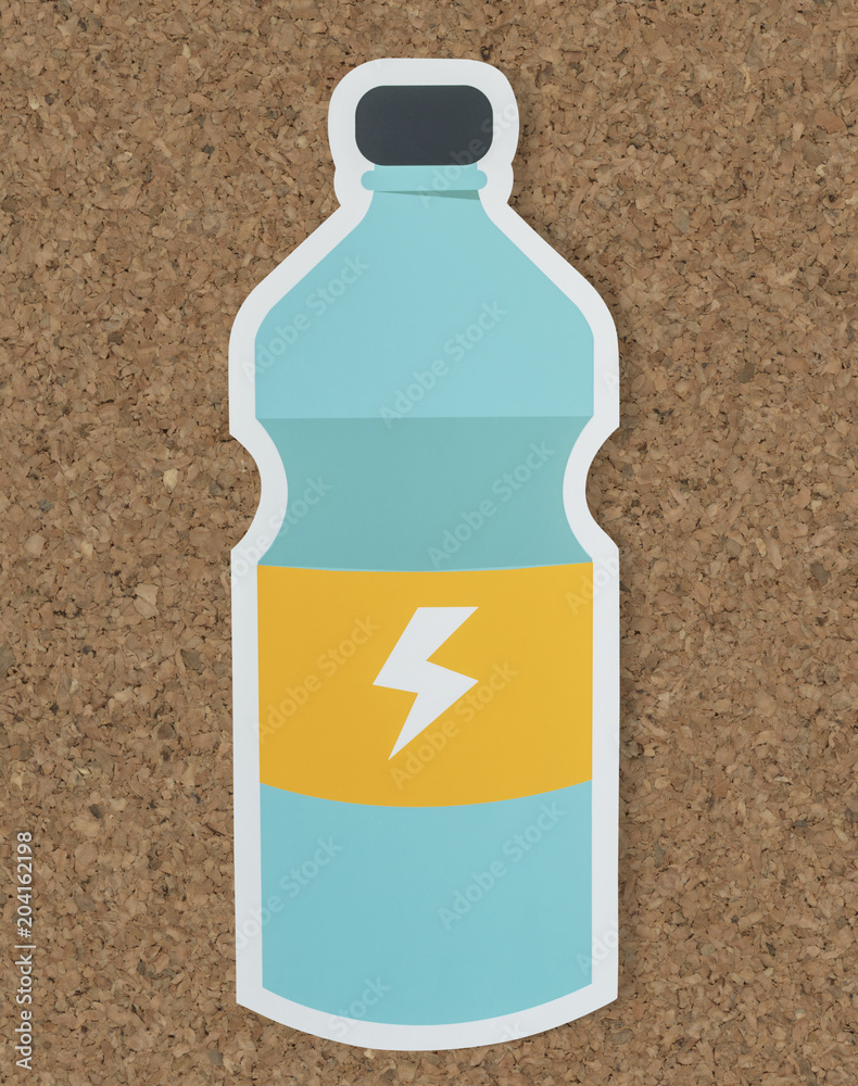 Sports drink energy beverage icon