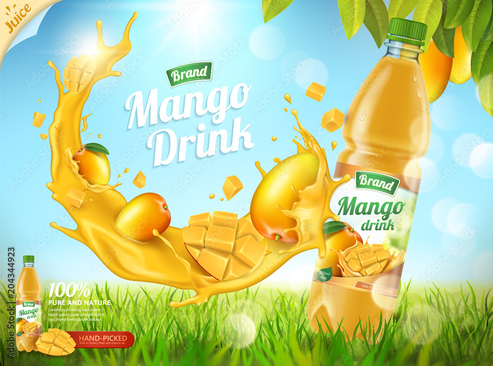 Mango bottled juice