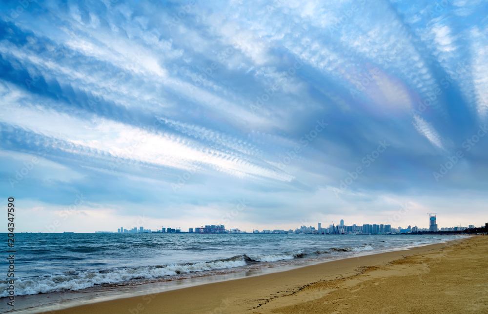 海南海口湾建筑景观