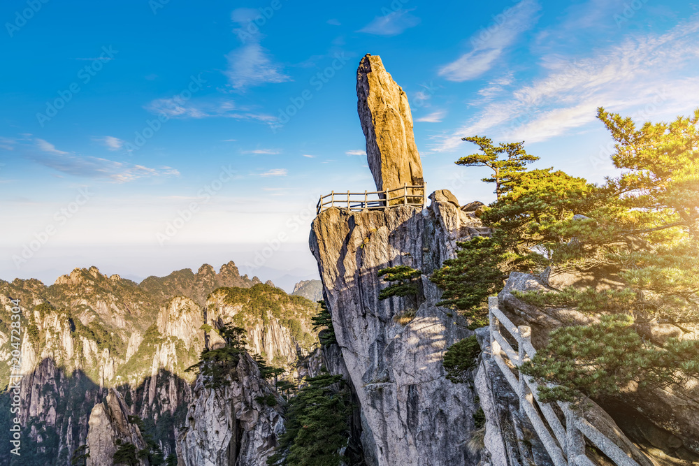 中国黄山日出