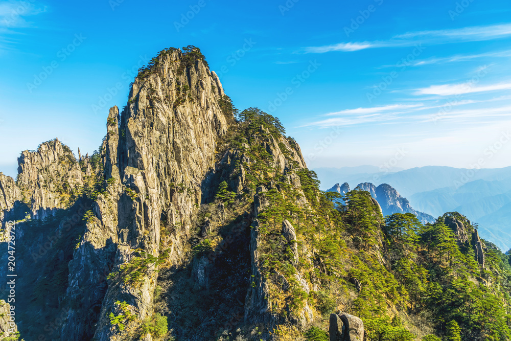 中国黄山日出