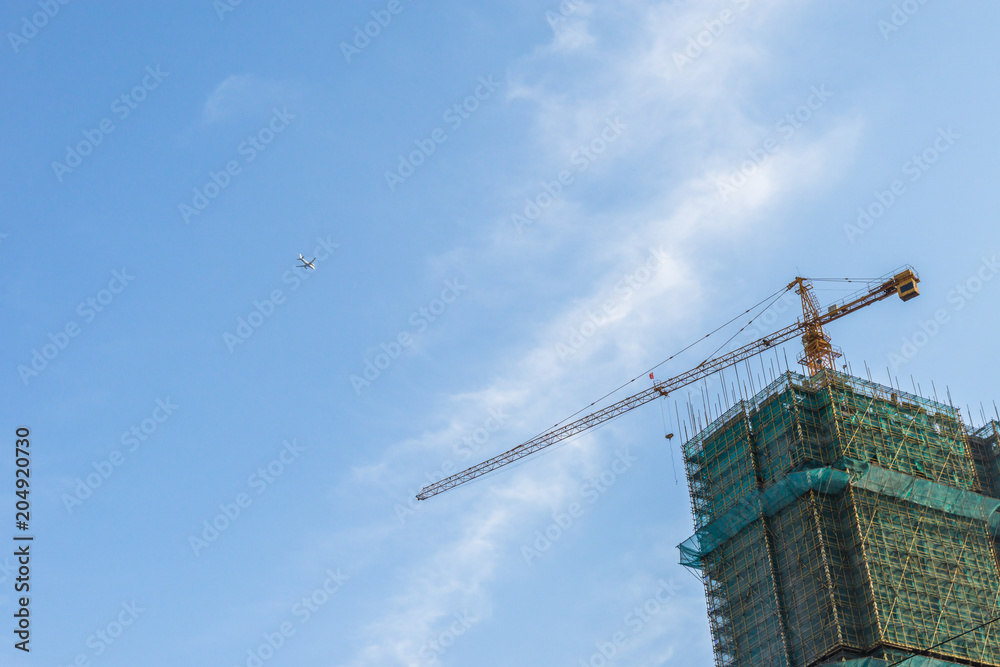 crane in contruction site