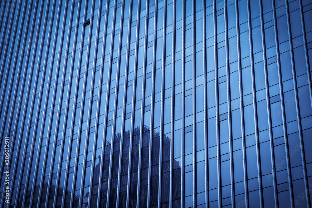 Skyscrapers are low - angle views in Chinese cities 。