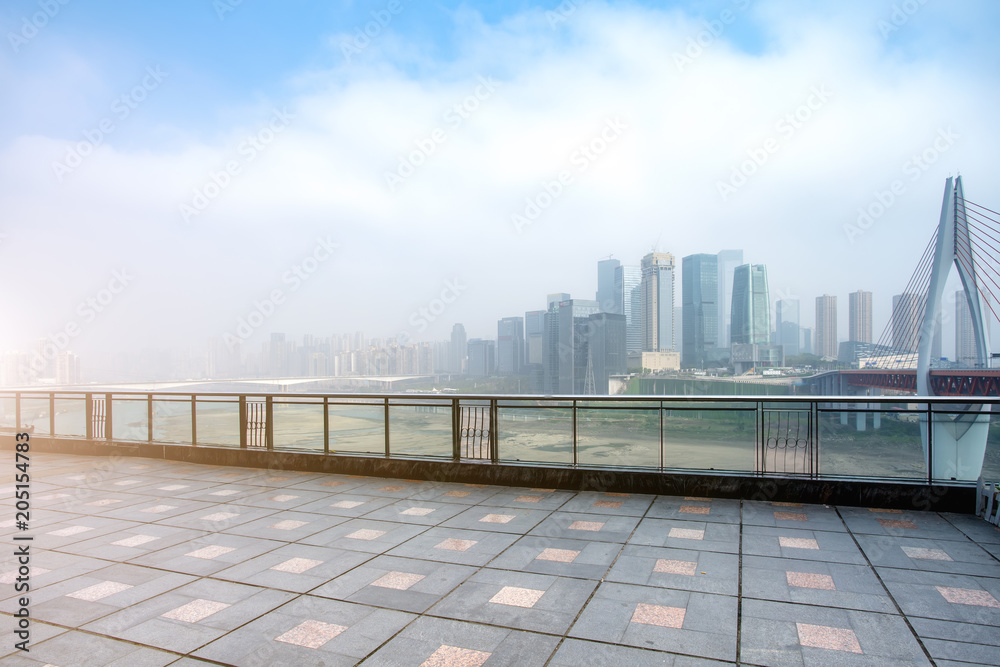 Skyline of urban architectural landscape in Chongqing