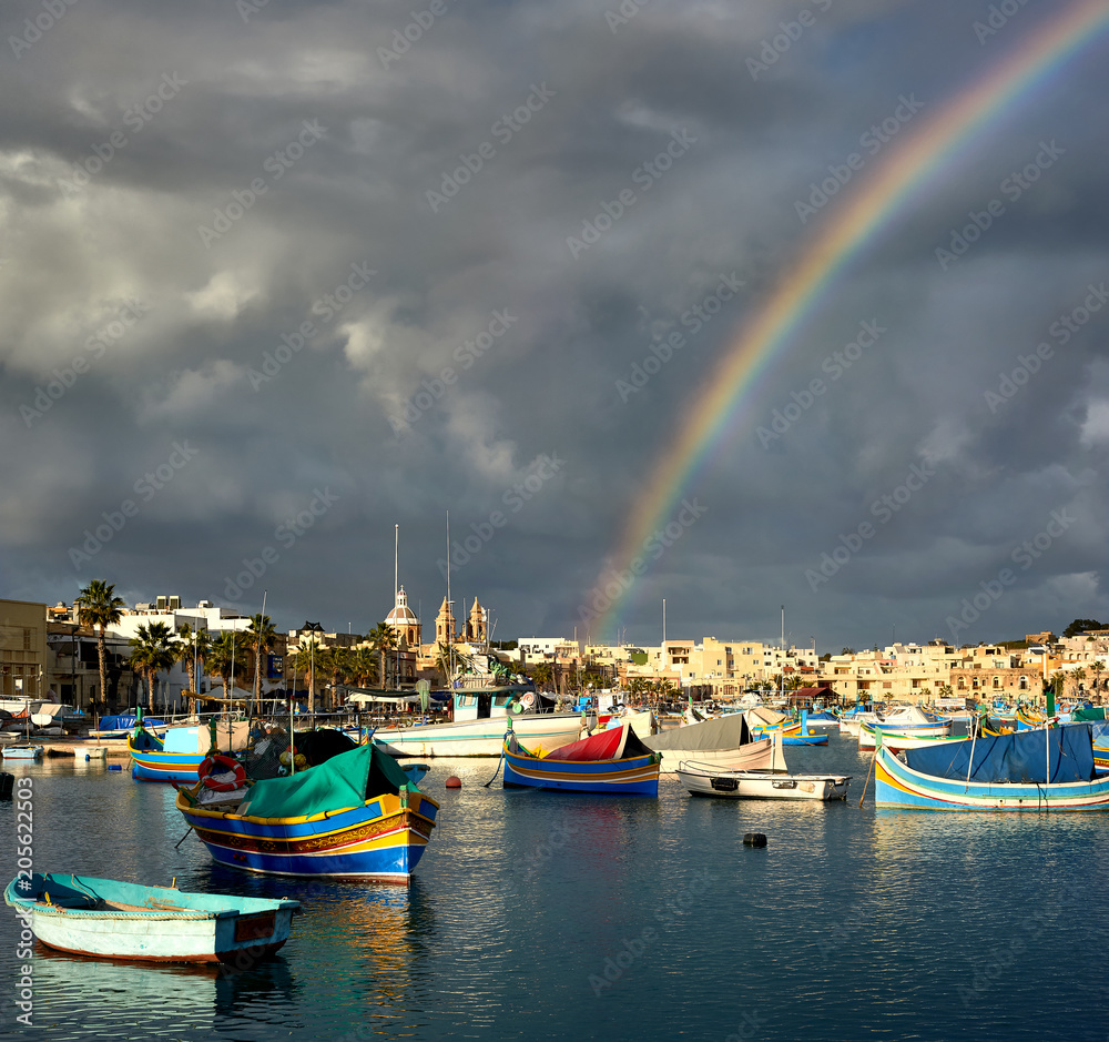 Marsaxrokk的暴风雨天