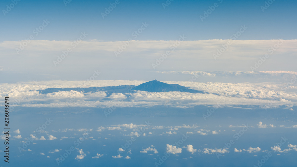 泰德火山，鸟瞰图