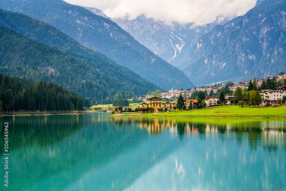 Mountain village in Auronzo di Cadore, Italy