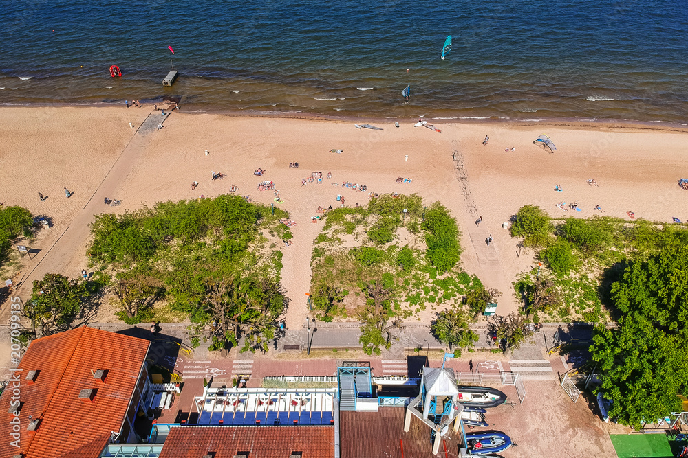 波兰索波特夏季波罗的海海滩