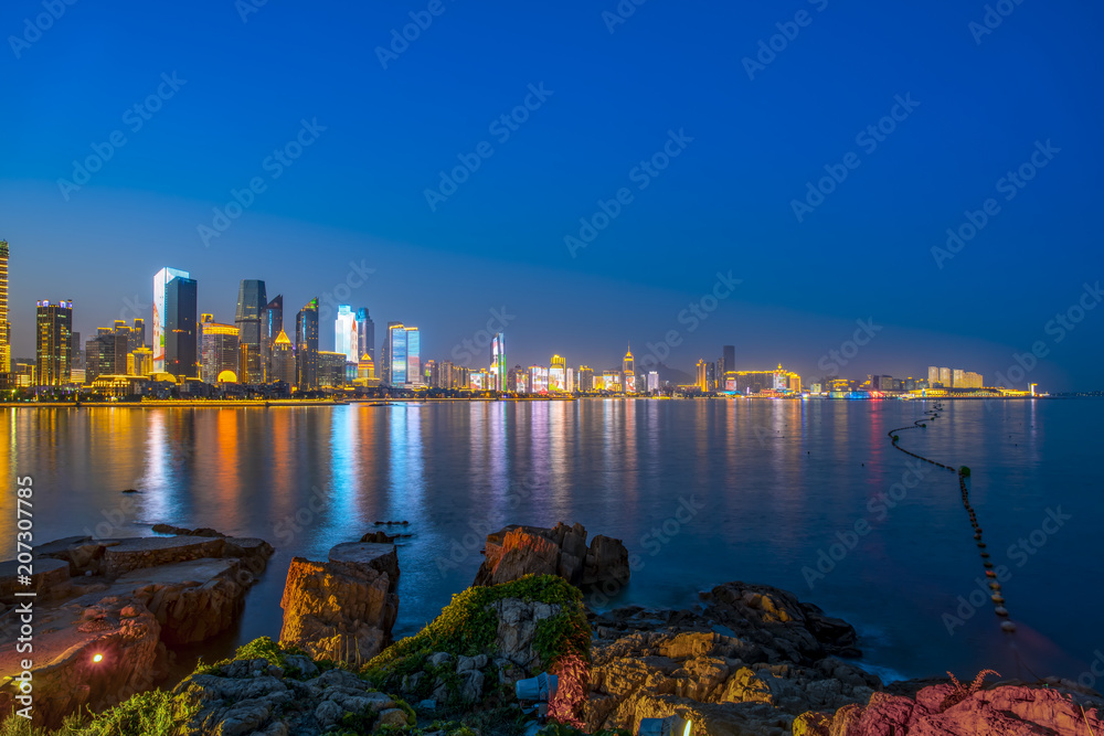 青岛美丽城市夜景