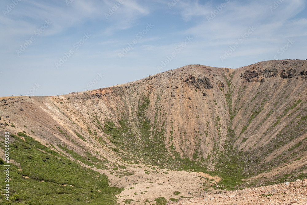 Azuma-Kofuji peak 1707 meters ,Mount Azuma is a roughly 2000 meter tall, volcanic mountain range nor