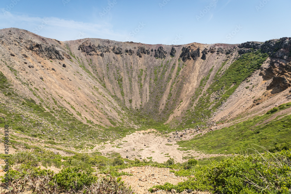 Azuma-Kofuji peak 1707 meters ,Mount Azuma is a roughly 2000 meter tall, volcanic mountain range nor