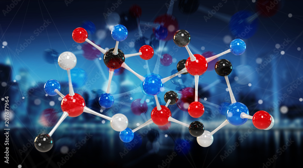 现代数字分子结构三维绘制