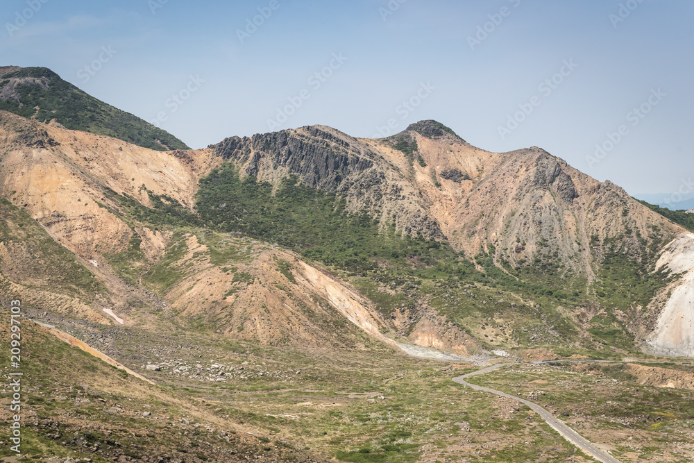 Azuma-Kofuji peak 1707 meters ,Mount Azuma is a roughly 2000 meter tall, volcanic mountain range nor