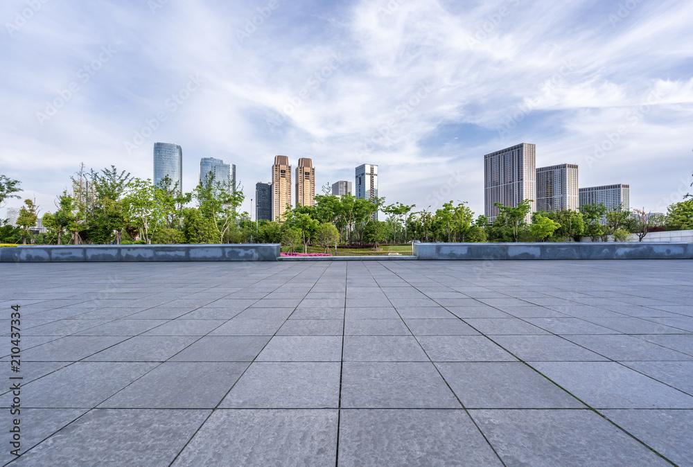 城市天际线全景