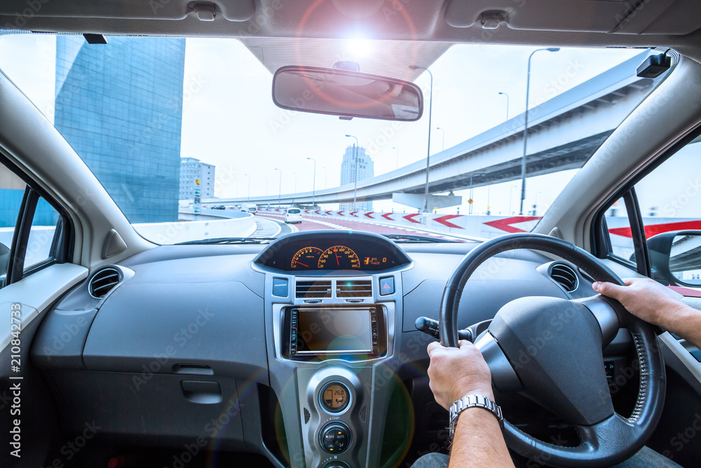 運転席からの景色